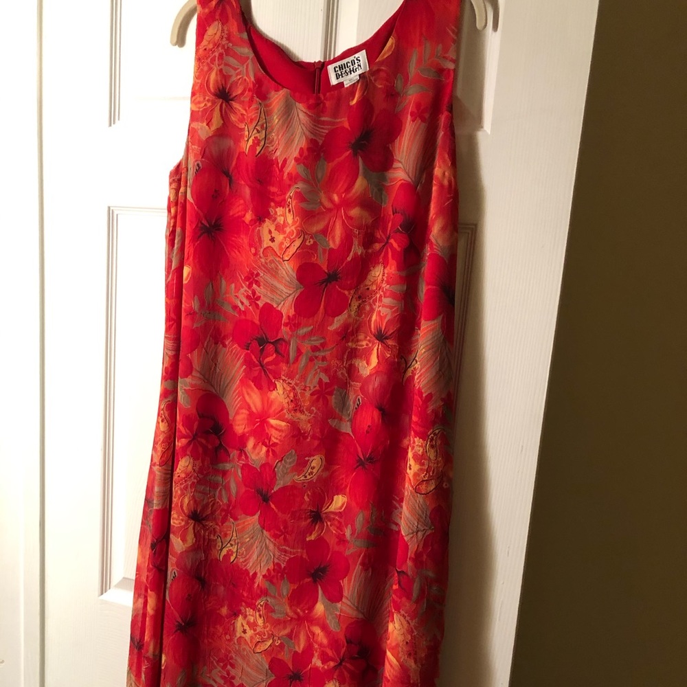 Multi color tank dress